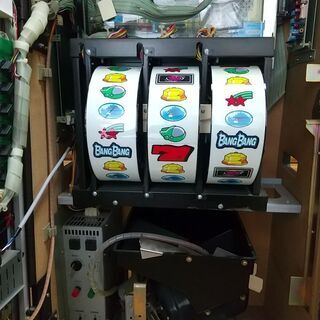 （再投稿）パチスロ実機　４号機バンバン　（大都技研）　レア台