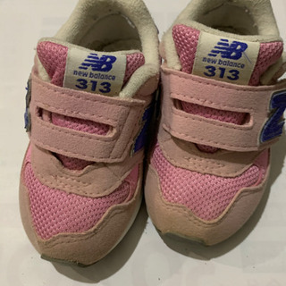 使用済み　幼児　子供靴　12.5cm  ニューバランス　ピンク