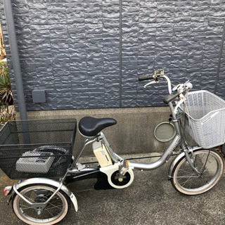 ブリヂストン 電動アシスト付三輪自転車 アシスタ 三段変速 充電器付