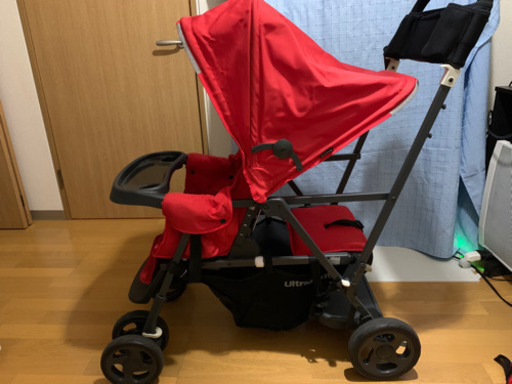 JOOVY / 二人乗りベビーカー バギー　オプション付き　中古