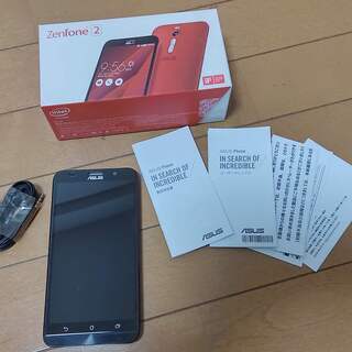 値下げ！【中古】Zenfone2（ZE551ML）レッド・メモリ...