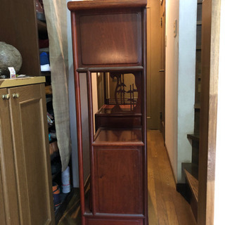 値下げ】花梨のアンティーク飾り棚 【公式通販】