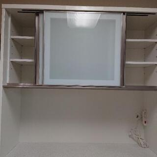 ニトリ 食器棚 キッチンボード(アルミナ2 120KB WH)