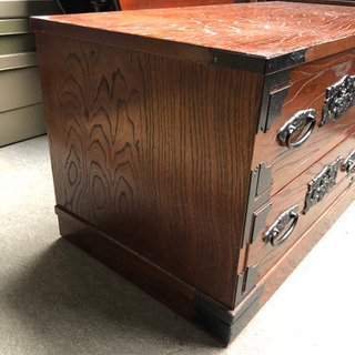 中古品 ローチェスト 和風収納 昭和レトロ 民芸家具 capic