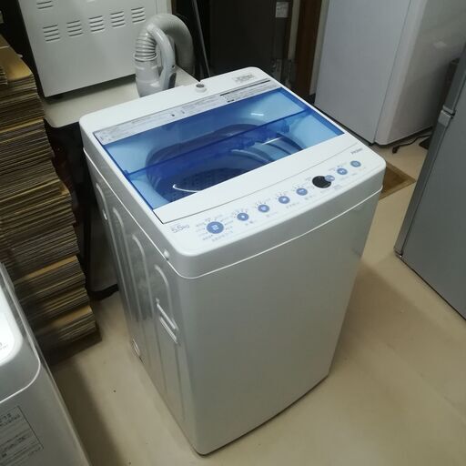 4/13 終 2019年製 Haier JW-C55CK 全自動電気洗濯機 5.5Kg 菊HG