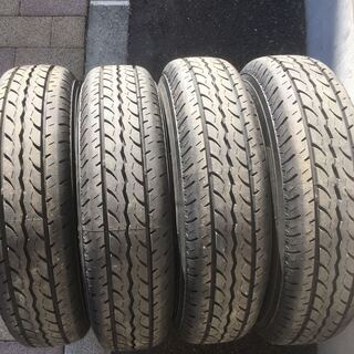 新車外し★夏タイヤ＆スチールホイル4本セット★145/80R12★スバルサンバー純正★ヨコハマ★JOB RY52★2021年製★ハイゼットOEM