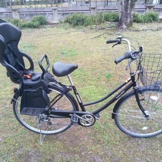 自転車 ママチャリ 6ギア 27”タイヤ チャイルドシート付 自転車 ママチャリ 6ギア 27”タイヤ チャイルドシート付