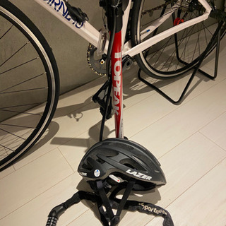 (値下げ中) Louis Garneau ルイガノ　ロードバイク(変速なし)  ライト　サイクルコンピュータ　ヘルメット　空気入れ　一式