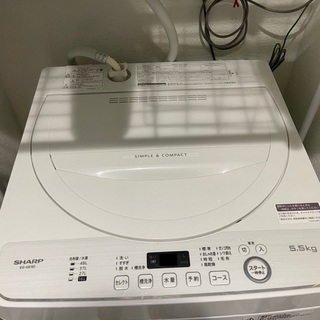 SHARP 2020年製 5.5kg 洗濯機です