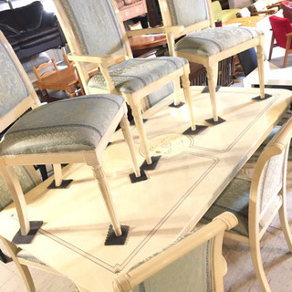 JF01691 イタリア製ダイニングセット　椅子8脚付き