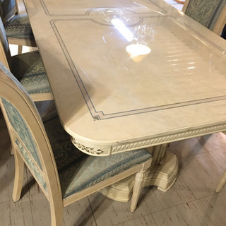 JF01691 イタリア製ダイニングセット　椅子8脚付き