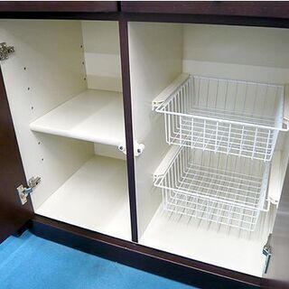 〇 札幌 食器棚 幅78×奥行44×高さ205㎝ 上下分割