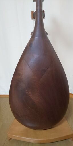 21】 筑前琵琶用 撥・紫檀 黄楊（16cm) 楽器・機材