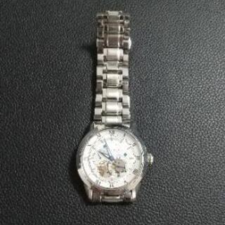 【ネット決済・配送可】bulova 機械式 自動巻き腕時計 スケルトン