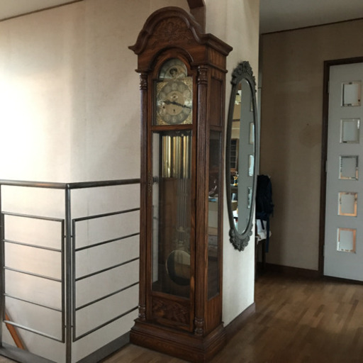【美品】現役！アンティーク時計　ゼンマイ時計　大きなのっぽの古時計