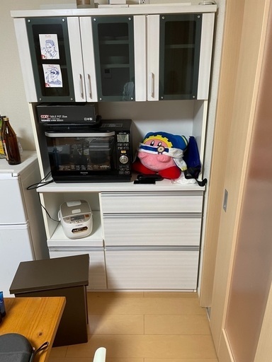 食器棚　ホワイト