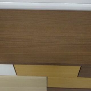 NITORI/ニトリ 3段チェスト ロータイプ ブラウン系 KAREN120LC