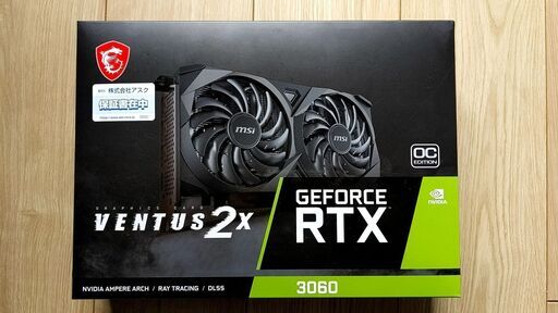 新品MSI RTX3060 OC 12G グラフィックボード