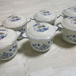 ★お値下げしました★【茶碗蒸しなど　陶器の器】中古品