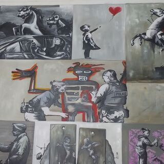 ★引き取り歓迎★輸入絵画★ペインティング★一点物★ベトナム作家★