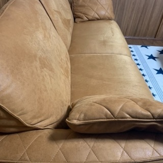 2019年購入 レザーファブリック ソファ キャメル サーフ カリフォルニア