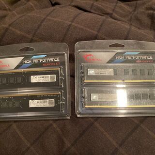 中古】PCRAMモジュール四つ、32GB、DDR4 G.Skill High Performance Memory