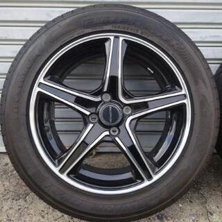 BRIDGESTONE BALMINUM 16インチ 6J 100-4H +45 195/55R16バリ山！