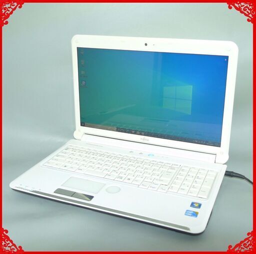 送料無料 1台限定 ノートパソコン 中古良品 15.6型 富士通 AH53/C Core i3 4GB 640G DVDRW 無線 カメラ Windows10 テンキー LibreOffice