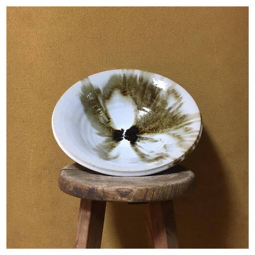 【骨董品 002】絵付き大皿
