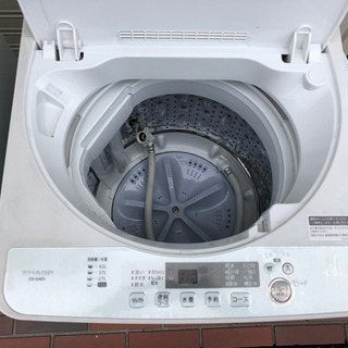 配送可□家電2点セット 2018年製 SHARP 冷蔵庫 洗濯機 シャープ ホワイト