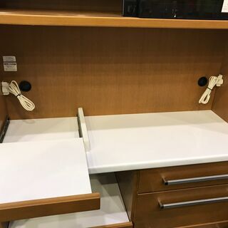 【愛品館八千代店】松田家具　スライド扉　キッチンボード　120【愛八KT】