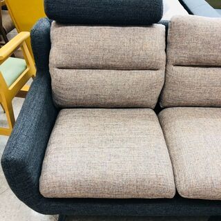 ✨オットマン付き3Pソファ 🌸定価￥98.000 🌸人気のファブリック ✨