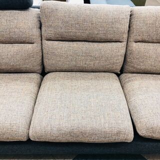 ✨オットマン付き3Pソファ 🌸定価￥98.000 🌸人気のファブリック ✨