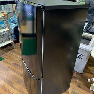 【苫小牧バナナ】2019年製 ハイセンス/Hisense 150L 冷蔵庫 右開き HR-D15CB ブラック系 1人暮らし向け 清掃済み