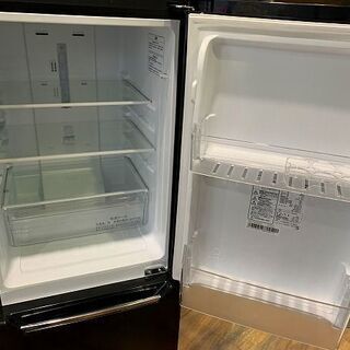 【苫小牧バナナ】2019年製 ハイセンス/Hisense 150L 冷蔵庫 右開き HR-D15CB ブラック系 1人暮らし向け 清掃済み