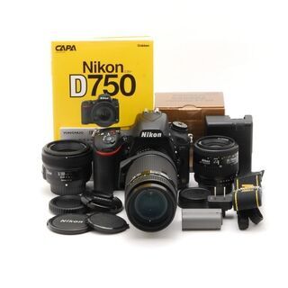 【ネット決済・配送可】◆極美品＆ガイド本付◆ニコン D750 ト...