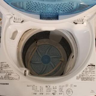 【美品】2017年製❗東芝 全自動洗濯機 5.0kg AW-5G5  部屋干しモード パワフル浸透洗浄 槽洗浄 からみまセンサー