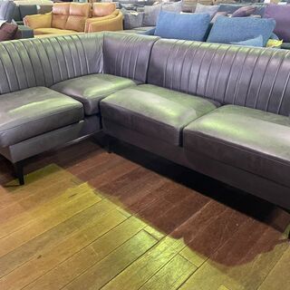 コーナーソファー！新素材ファブリックレザー！79800円を29800円で販売 