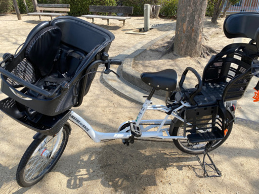 前後子供乗せ付き自転車