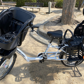 前後子供乗せ付き自転車