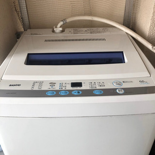 (決定しました) 洗濯機6.0kg SANYO