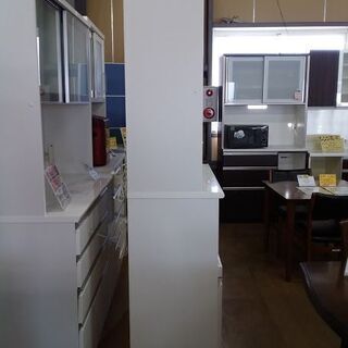 【店舗同時販売中】　ＮＩＴＯＲＩ　ニトリ　ポスティア１００ＫＢ　２枚スライド扉キッチンボード　白木目　【店頭ご来店購入限定】