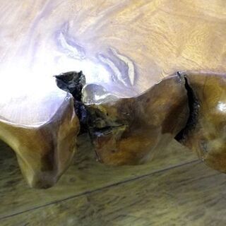 無垢材 座卓 一枚板  幅161.5×奥行108×高さ35～70㎝ 食卓テーブル 2WAY 和モダン 家具 天然木 レトロ 札幌 厚別店