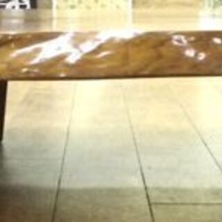 無垢材 座卓 一枚板  幅161.5×奥行108×高さ35～70㎝ 食卓テーブル 2WAY 和モダン 家具 天然木 レトロ 札幌 厚別店