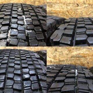BS V-STEEL STUDLESS W900 225/80R17.5 123/122L 17.5インチ トラックタイヤ スタッドレス 6本 2018年製 バリ溝　(TW100) クレジットカード QR決済可能 BS V-STEEL STUDLESS W900 225/80R17.5 123/122L 17.5インチ トラック