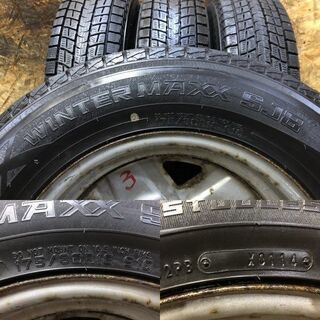 【DUNLOP WINTER MAXX SJ8 175/80R16】スタッドレス【SUZUKI ジムニー 純正ホイール 16インチ 5J5HPCD139.7+22】　(VTL348) クレジットカード QR決済可能