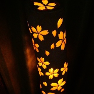 希少☆曲がり竹☆ 竹灯り 〜春が来た〜 竹灯籠 孟宗竹