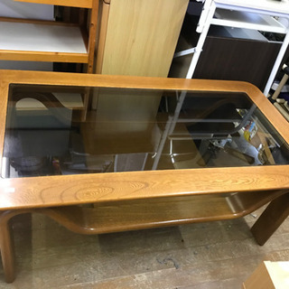 ローテーブル　食卓テーブル　木製　オシャレ　長テーブル　ガラステーブル