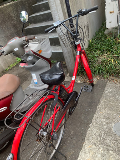 引っ越し前なので限定価格1万円電動自転車