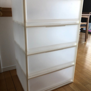 無印良品　収納ケース　引き出しタイプ4段